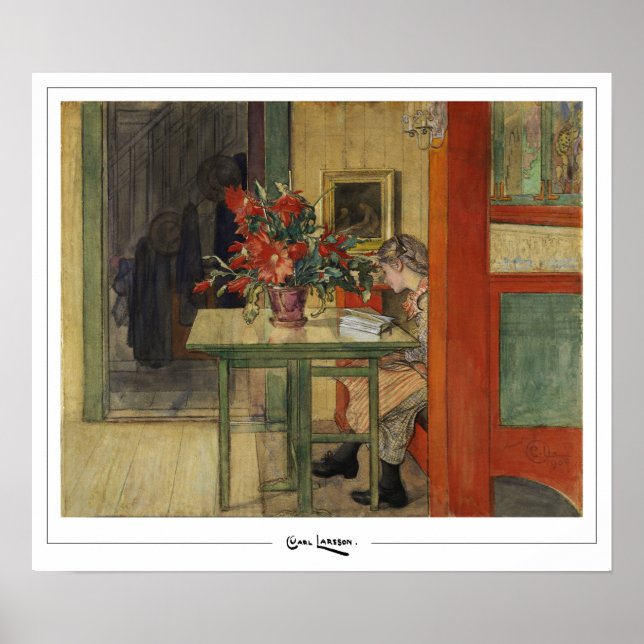 Carl Larsson Zedign Art Poster nr 5 (Framsidan)