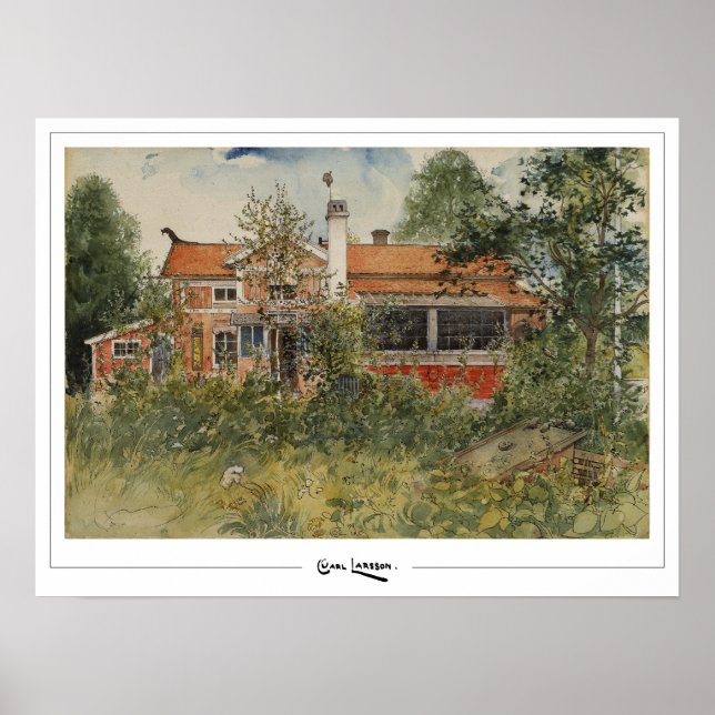 Carl Larsson Zedign Art Poster nr 7 (Framsidan)