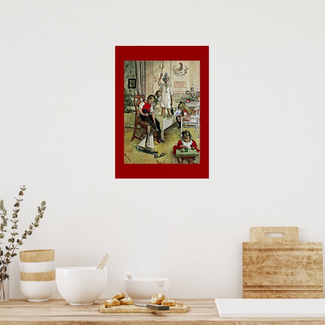 Carl Larssons konst: Julmorgon, Poster (Kök)