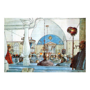 Carl Larssons konstverk, I Kyrkan, Fototryck