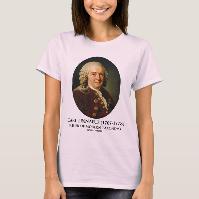 Carl Linnaeus far av modern Taxonomy Tee (Framsida)