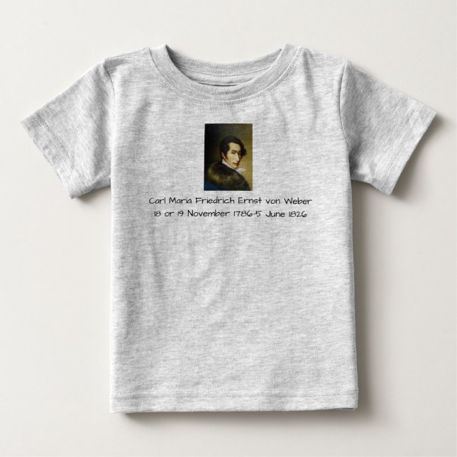 Carl Maria Friedrich Ernst von Weber T Shirt (Framsida)