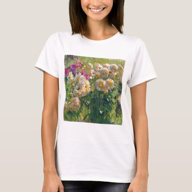Carl Moll Dahlias T Shirt (Framsida)