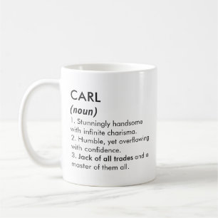 Carl namn, Redigerbart namn, Anpassat namn Kaffemugg