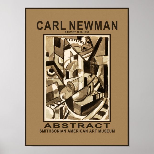 Carl Newman Abstrakt Museum Poster (Framsidan)