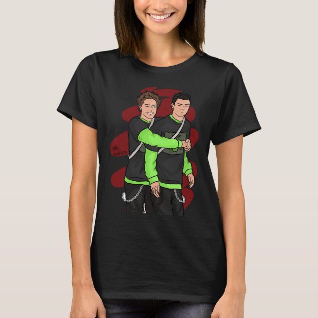 Carl och Mickey T Shirt (Framsida)