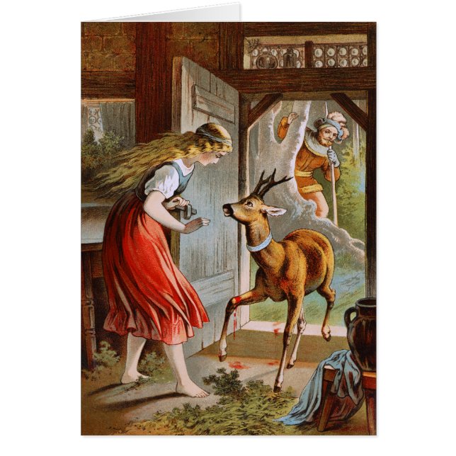 Carl Offterdinger: Lite broder & lite syster Hälsningskort (Framsidan)