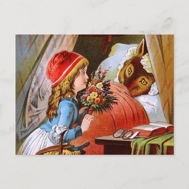 Carl Offterdinger: Little Red-Cap Vykort (Framsida)