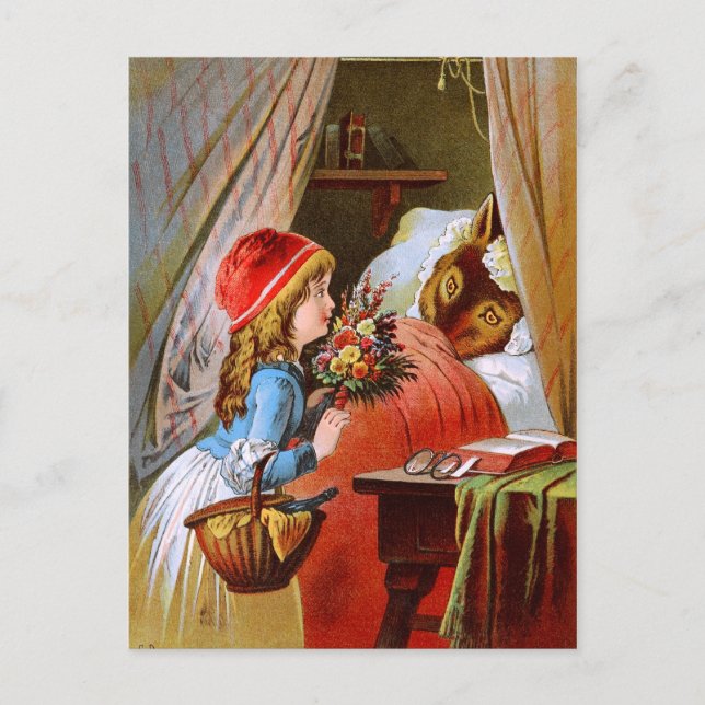 Carl Offterdinger: Little Red-Cap Vykort (Framsida)