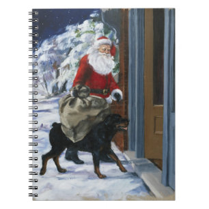 Carl portionjultomten från <Carl's Christmas> b Anteckningsbok Med Spiral