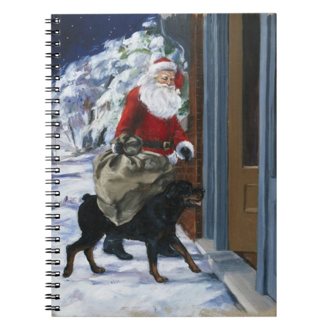 Carl portionjultomten från <Carl's Christmas> b Anteckningsbok Med Spiral (Framsidan)
