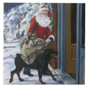Carl portionjultomten från <Carl's Christmas> b Kakelplatta