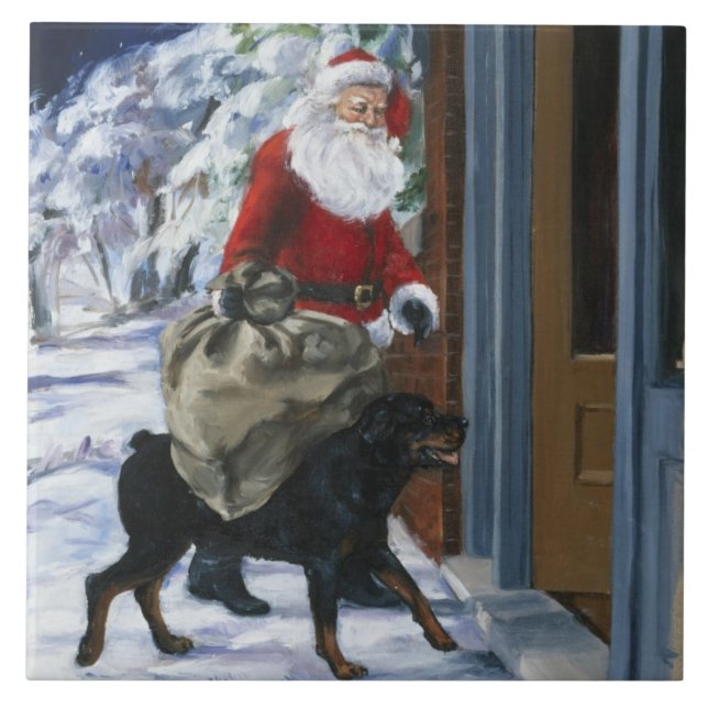 Carl portionjultomten från <Carl's Christmas> b Kakelplatta (Framsidan)