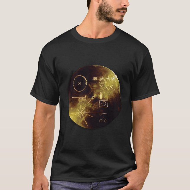 Carl Sagans Golden Record T Shirt (Framsida)