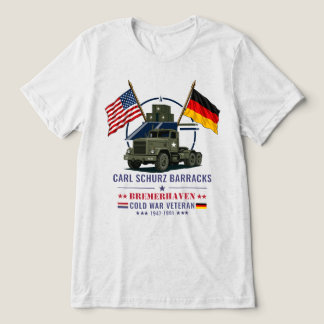 Carl Schurz Barracks Bremerhaven Kalla kriget-vete T Shirt