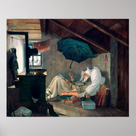 Carl Spitzweg - Der arme Poet - Deutsche Malerei Poster