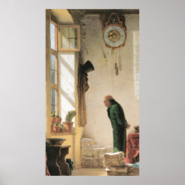 Carl Spitzweg - Der Kaktusliebhaber - Deutsch Poster