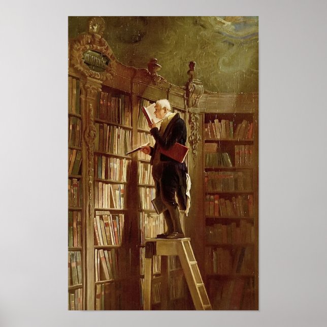 Carl Spitzweg Vintage Art. Poster (Framsidan)