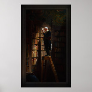 Carl Spitzwegs bokmask Poster