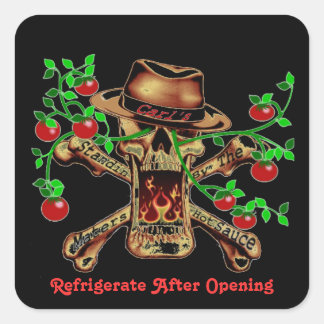 Carl Standin by the Maters Fyrkantigt Klistermärke