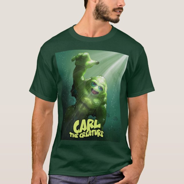 Carl the Creature at the Movies T Shirt (Framsida)