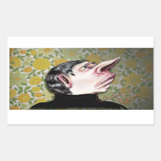 Carla Bean's Creepy Man Rektangulärt Klistermärke