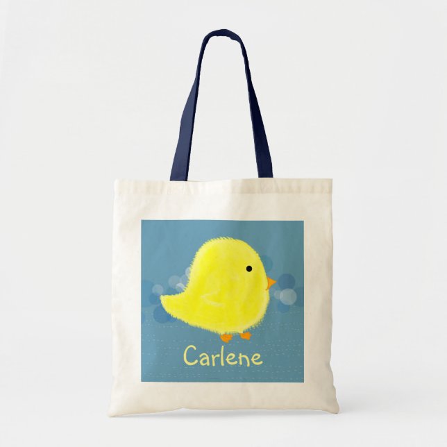 Carlene Baby Chick Leksak Tote / Gift Bag Tygkasse (Framsidan)