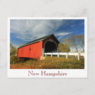 Carleton Covered Bridge Swanzey NH, New Hampshire Vykort