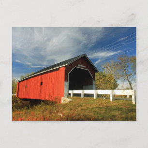Carleton Covered Bridge Swanzey NH Vykort