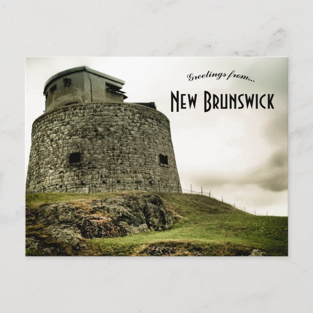 Carleton Martello Tower New Brunswick Kanada Vykort (Framsida)