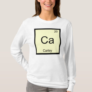 Carley Namn kemi Inslag Periodic Bord T-shirt