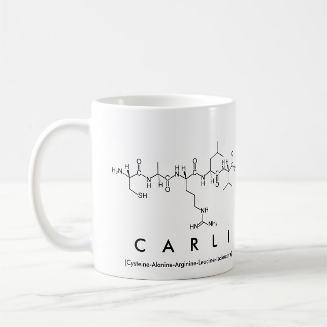 Carli peptide namn mugg (Vänster)