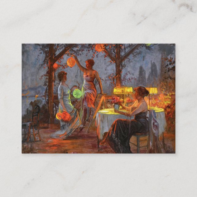 Carlier: Förbereda sig för partyet Visitkort (Framsida)