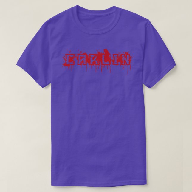 Carlin  First Name Halloween Costume Personalized  T Shirt (Design framsida)