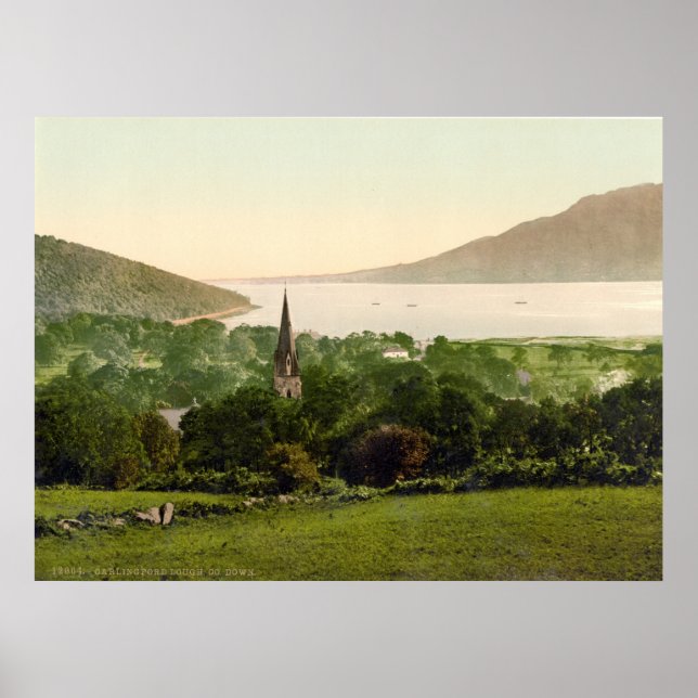 Carlingford Lough, Co. Down, N. Ireland scenery Poster (Framsidan)
