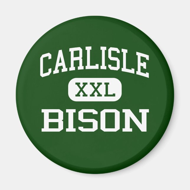 Carlisle - Bison - High - Carlisle Pennsylvania Magnet (Framsidan)