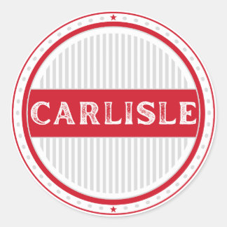 Carlisle City Pride Emblem – engelsk identitet Runt Klistermärke