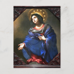 Carlo Dolci , Italien, 1616-1686 Madonna i gloria  Vykort