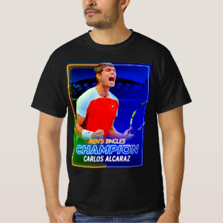 " Carlos Alcaraz Winner 2022 US Open Tennis Champi T Shirt