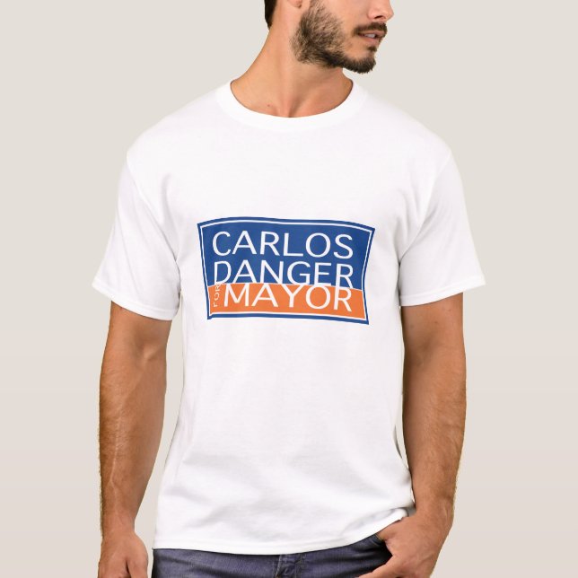 Carlos fara för borgmästare - manar tee shirt (Framsida)