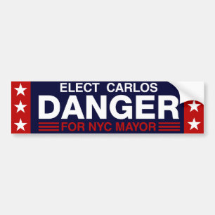 Carlos fara för NYC-borgmästare Bildekal