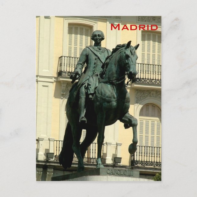 Carlos III Vykort (Framsida)