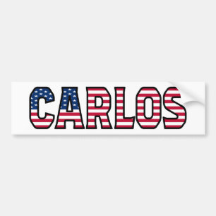 Carlos Namn Vorname USA Aufkleber Sticker Auto Bildekal