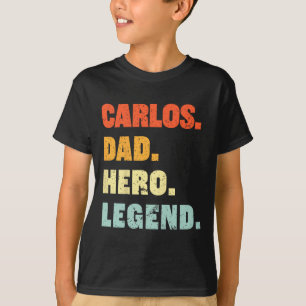 Carlos Pappa Hjälte Legend Personligt Anpassat Nam T Shirt
