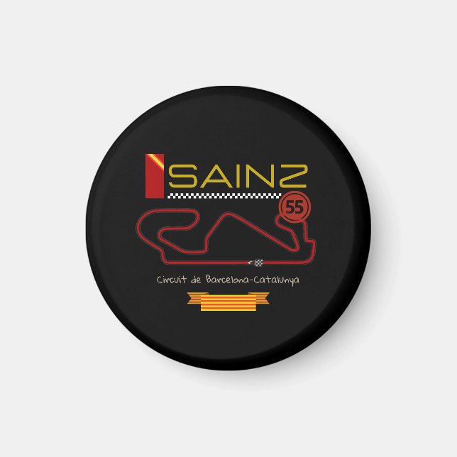 CARLOS SAINZ, formel 1, ferrari Magnet (Framsidan)