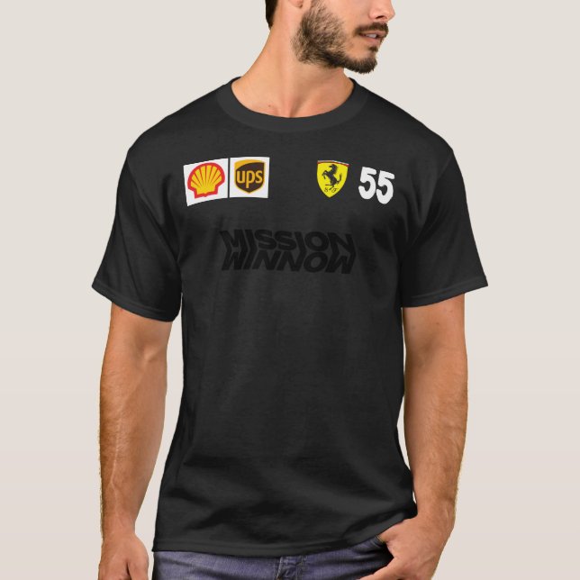 Carlos Sainz SF 2021 Team Bära Classic T-Shirt (Framsida)