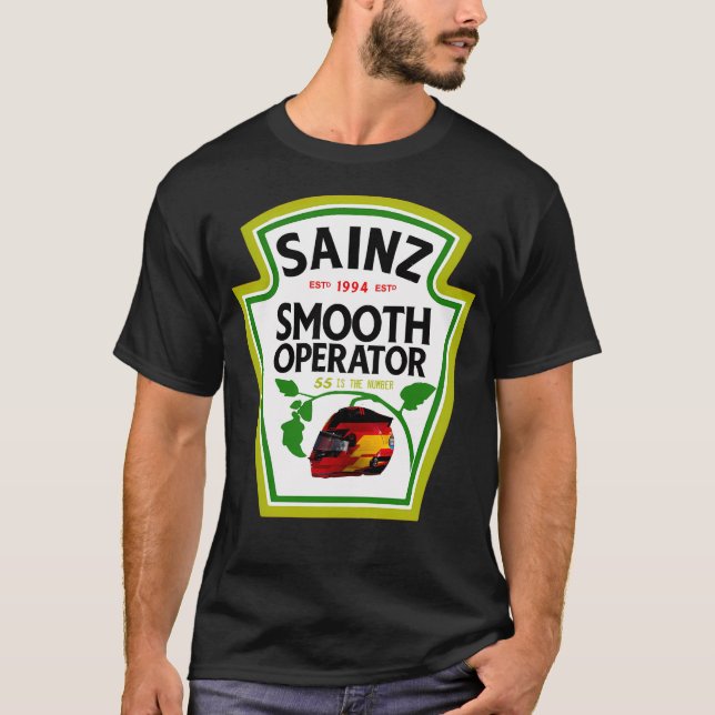 Carlos Sainz Smooth Operator 2023 T Shirt (Framsida)