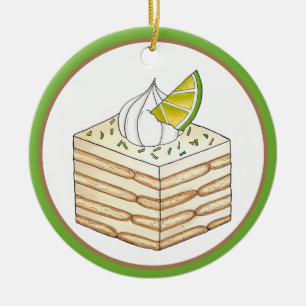 Carlota de Limón Mexican Food Lime Icebox Cake Julgransprydnad Keramik