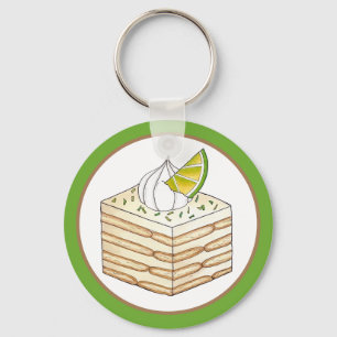 Carlota de Limón Mexican Food Lime Icebox Cake Nyckelring
