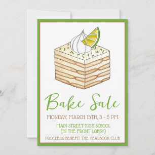 Carlota de Limón Mexican Icebox Cake Bake Sale Inbjudningar